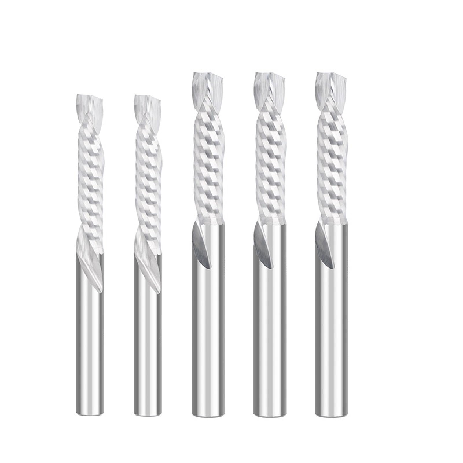 Frez UP- und DOWN-Cut, 1 rowek, spiralny frez z twardego metalu, 12 x 45 x 100 mm