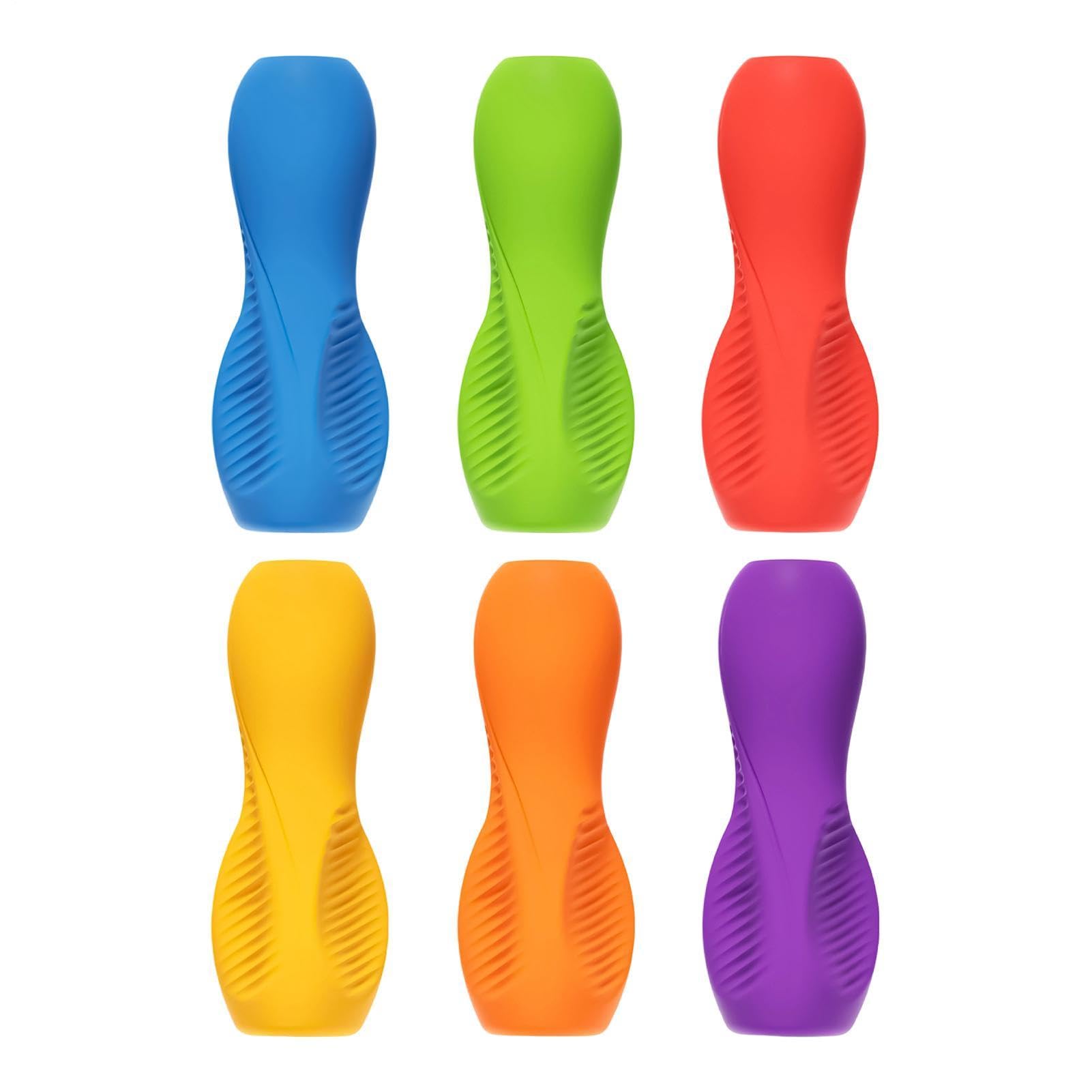 Poignées de crayon en silicone ergonomiques antidérapantes