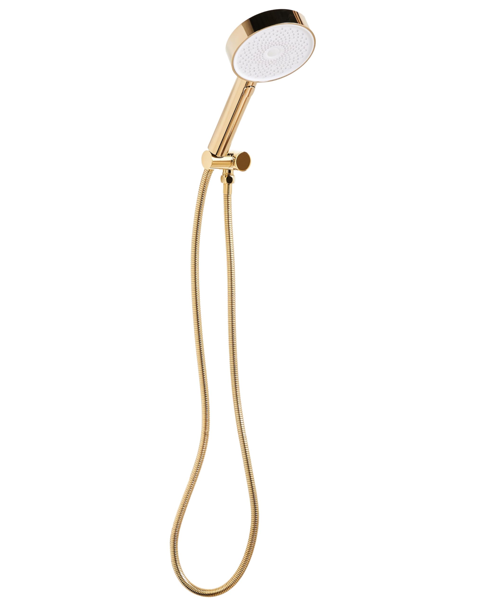 Duschkopf mit Brauseschlauch 4 Strahlarten Metall gold modern klassisch Uyuca