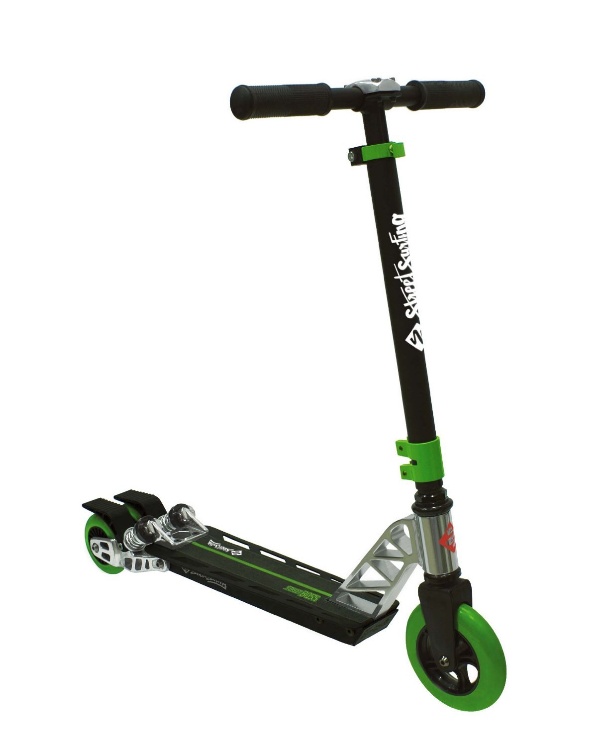 Street Surfing Street Boss Scooter, Green/Black