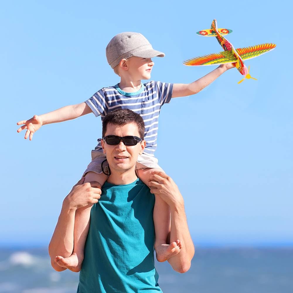 Henyall 12Pcs Foam Gliders Plane for Kids,Classic Kids Plane Toys-Easy Assembly,Party Bag Fillers,Toys Game Prizes for Childrens,Outdoor Flying Tys for Boys & GirlsSix Styles - Image 2