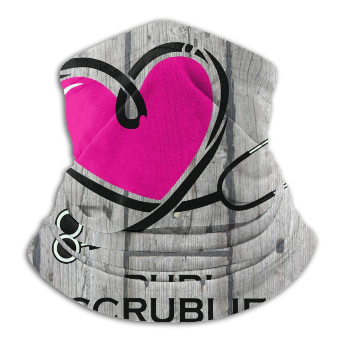 Scrub Life Nurse Unisex Fleece Neck Warmer Neck Gaiters Warm Novelty Bandana Face Mask Neck Scarf