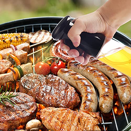 Image of Oil Sprayer for Cooking, Olive Oil Sprayer Mister, Oil Spray Bottle, Portable Oil mister Sprayer Vinegar Spritzer for Air Fryer, Salad Making, Baking, BBQ, Roasting, Frying(A-210ml)