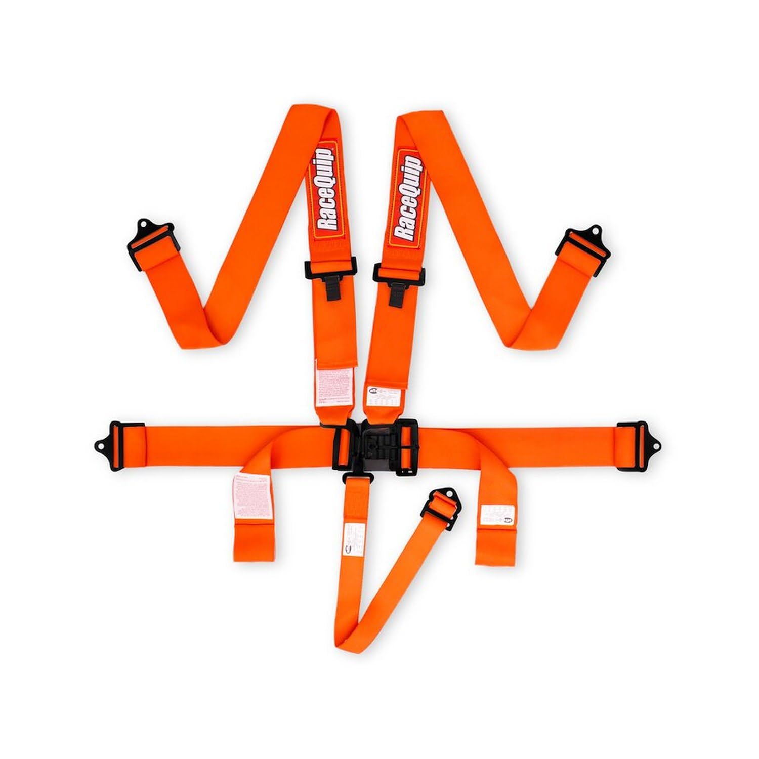 Auto Racing Harness Set Latch And Link 5 Point SFI 16.1 Orange 711041