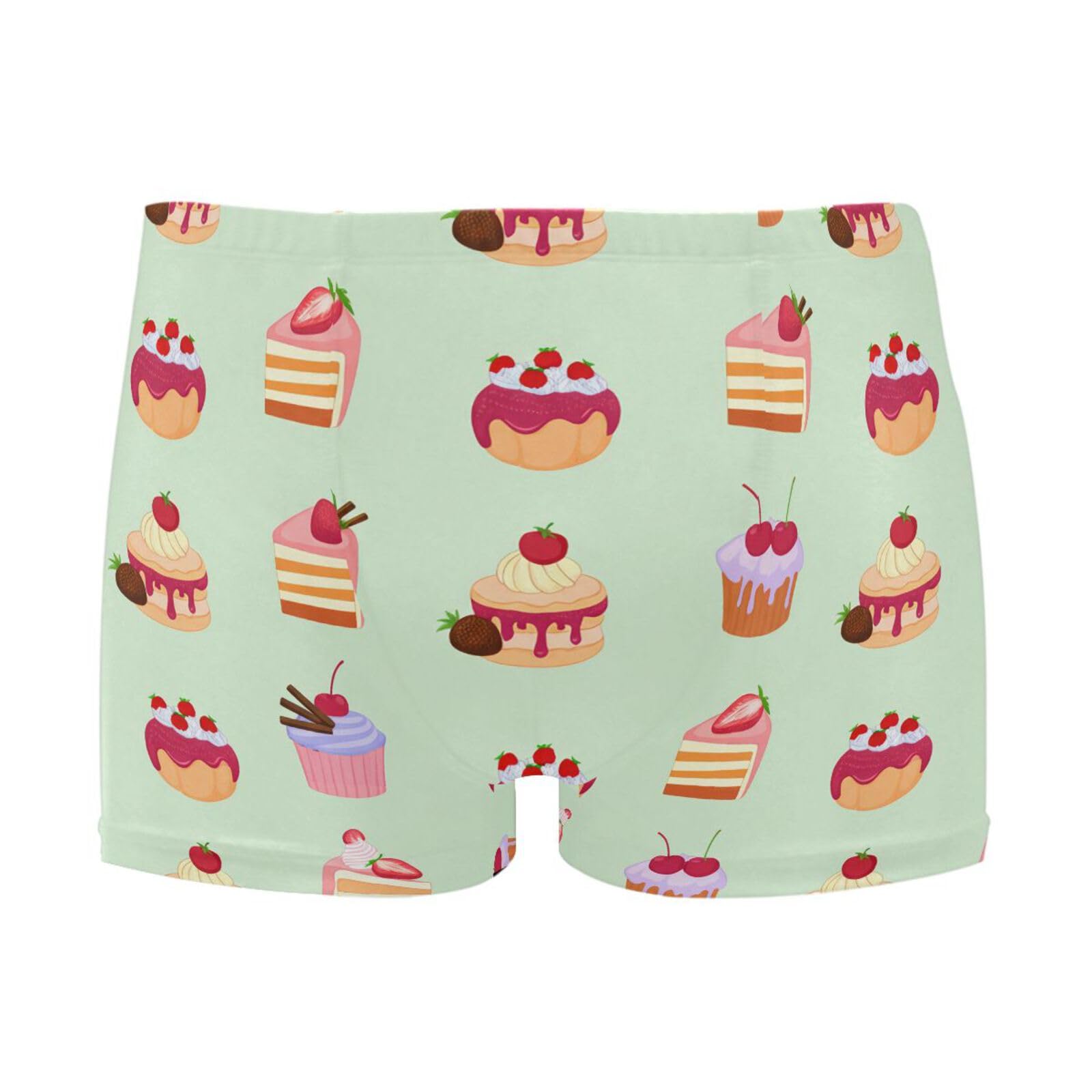 UMIRIKO Men's Swim Briefs Cakes Desserts Swimsuit Swimwear Swim Trunk Square Leg for Men 3XL 202c1548