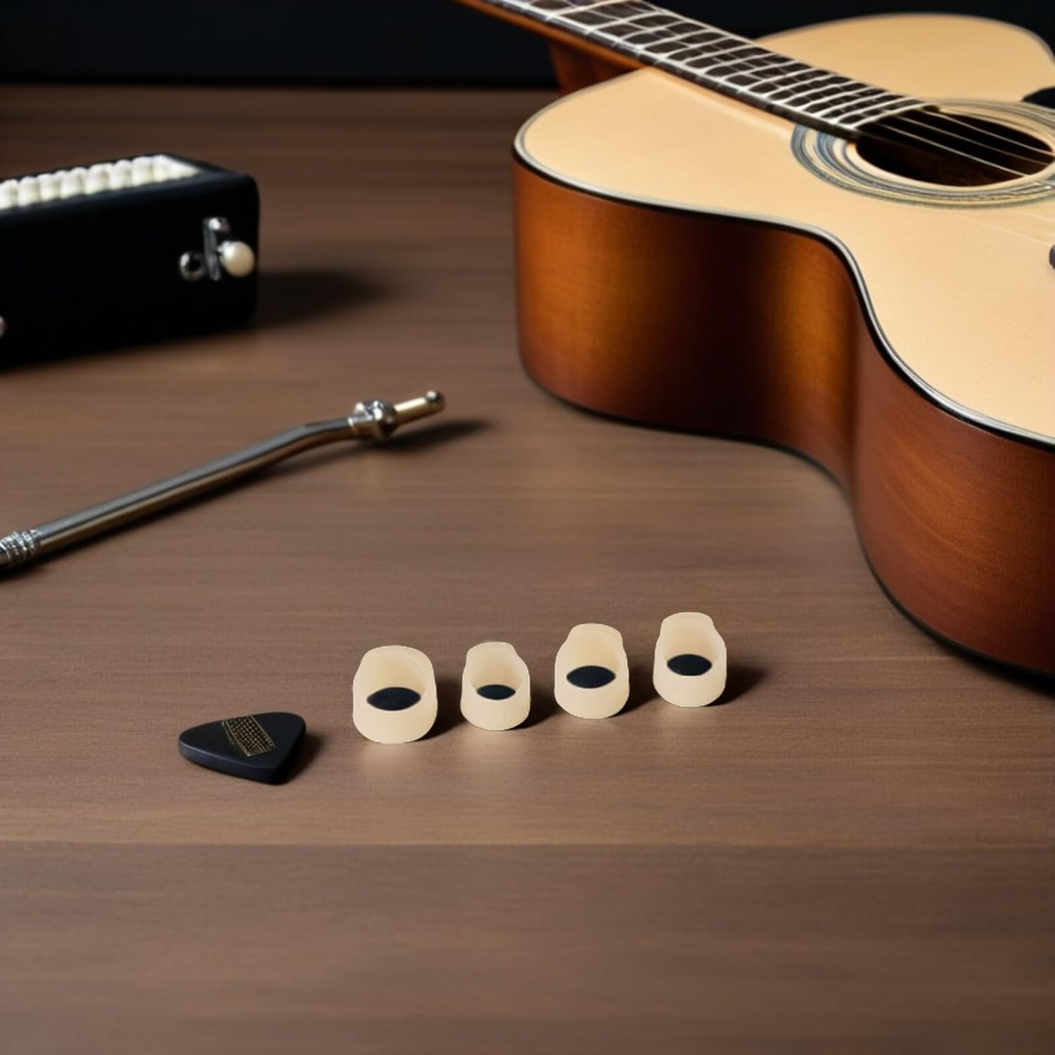 Guzheng Nail Covers Breathable Silicone Nail Protectors 8 Pieces Reusable Finger Picks for Guzheng Practice Accessories Comfort Fit