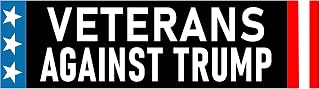 Veterans Against Trump Bumper Sticker Not Fit to be Commander in Chief Decal