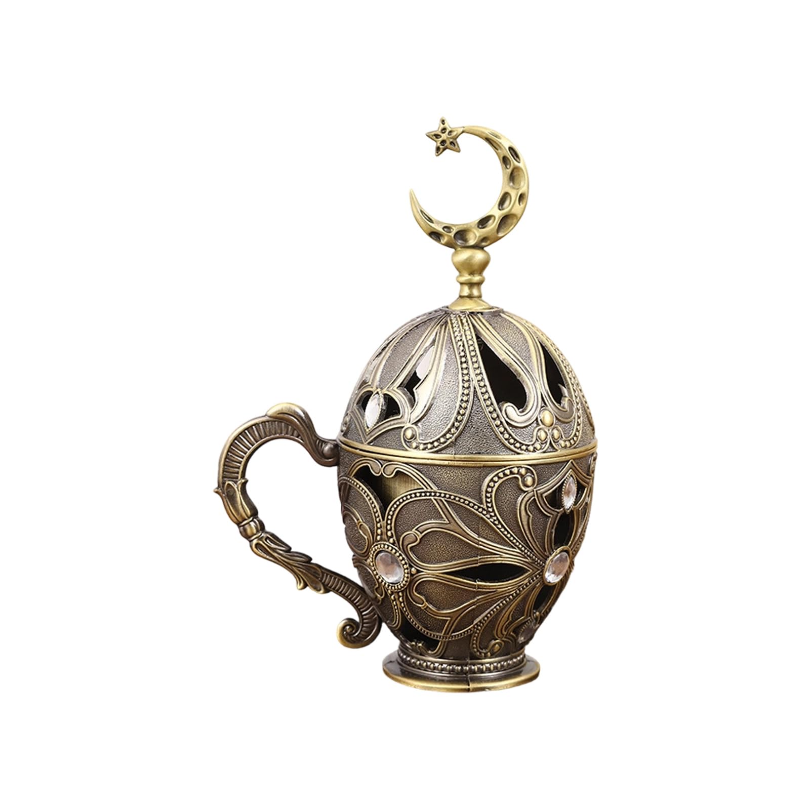 Alloy Incenses Burners with Intricate Flower Cut Design Incenses Censers for Home Offices Decoration 1PC Entryway Scent Stove