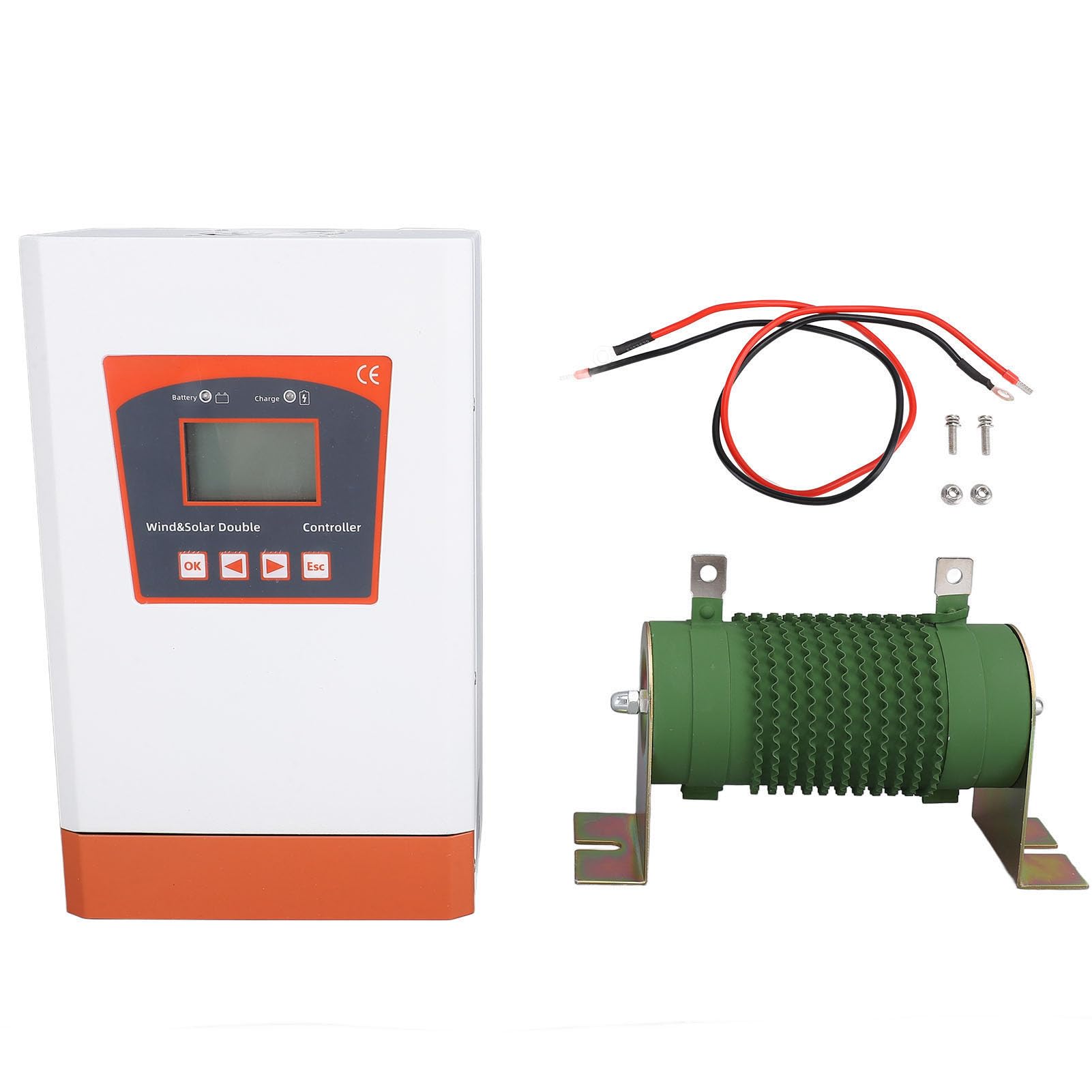 48V Controller Ibrido Solare Eolico, 2400W MPPT Solare, per | Doppia alimentazione, display LCD, connettività APP, per casa, barca, lampione