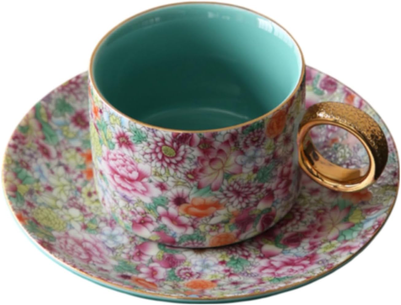 姹紫嫣红杯单个-标准 Glass Tea Cup,Ceramic cup Set,Zi Sha Tea Cup,Ceramic Teapot,Purple Clay Tea 高档陶瓷杯精致礼盒 Ceramic Coffee Mugs Set,Microwave & Dishwasher Safe,Gift for Man and Women