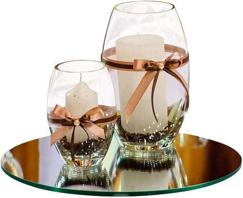 Miniatura 10 de Espejo redondo de cristal - 6 pulgadas para el hogar - 14 pulgadas de grosor - pulido plano