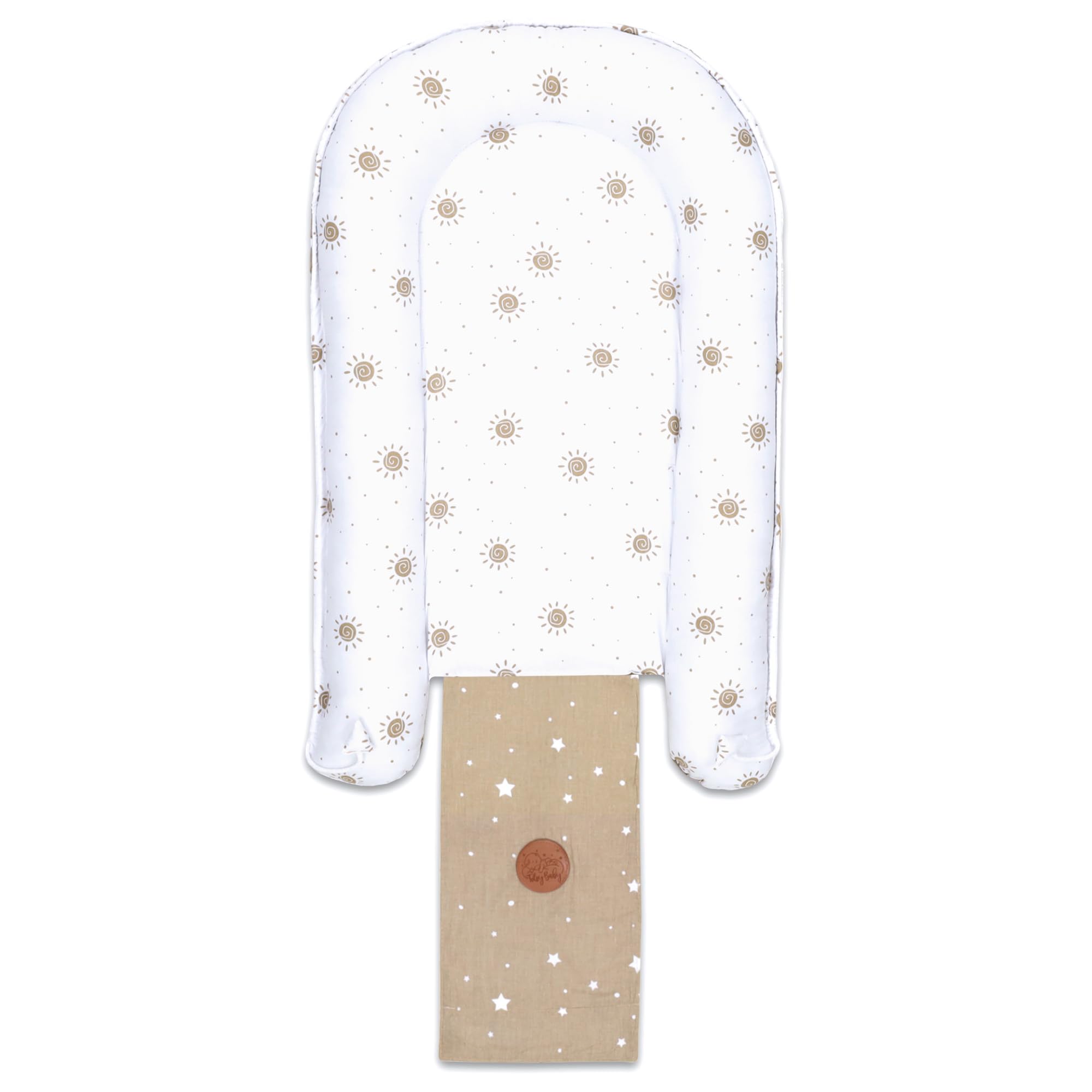 Babynest bozzolo neonato Cocoon 90 x 50 cm - Nido per Neonati riduttore lettino Fatto a Mano - Nido Coccola per Bambini coccolone in Cotone Solare