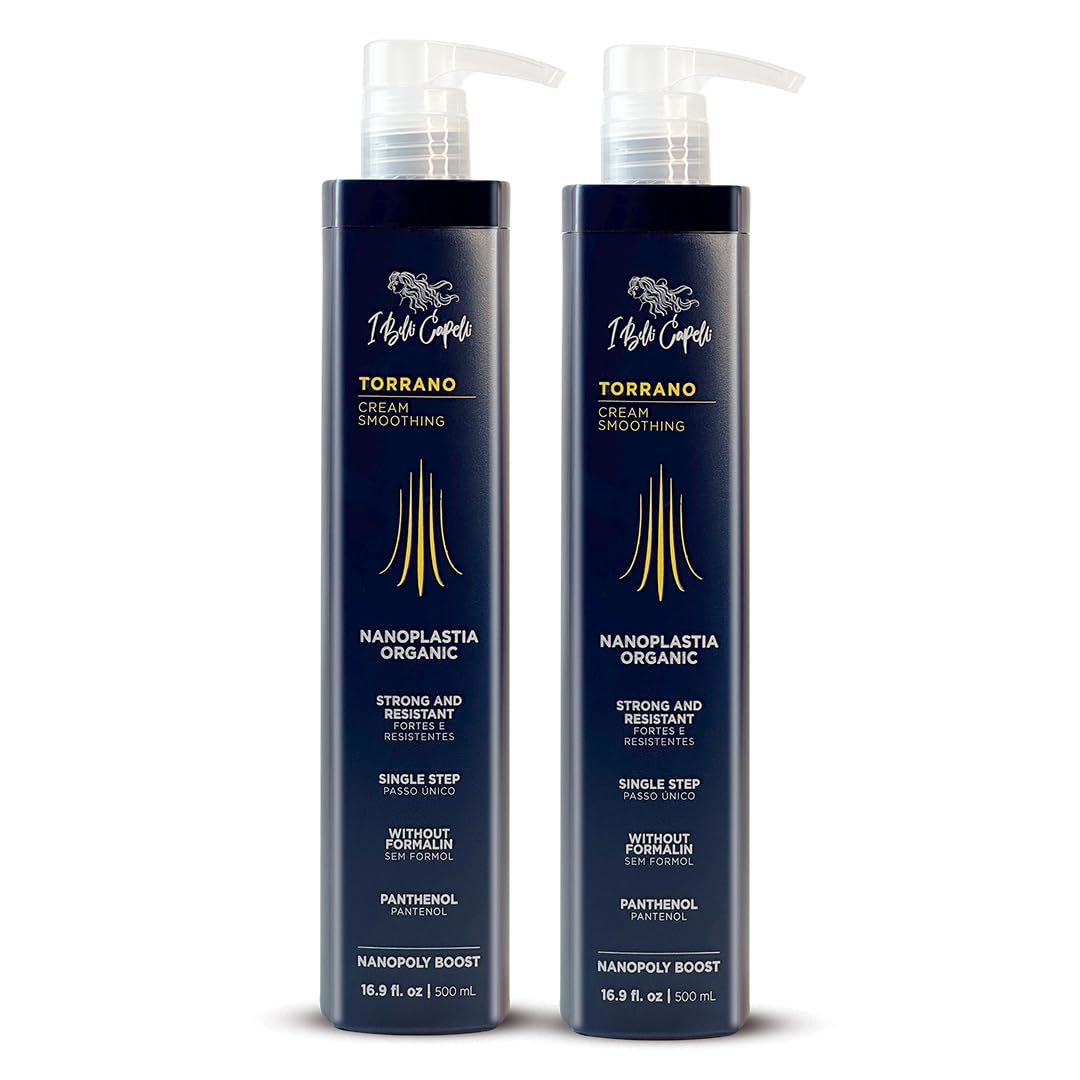 I Belli Capelli Torrano Keratin Hair Treatment Straightening in 1 Step, Formaldehyde Free-Nanoplastia Keratina para Alisar el Pelo Sin Formol- Progressiva, Dry ,Unmanageable-2 unit, 17 ounce each