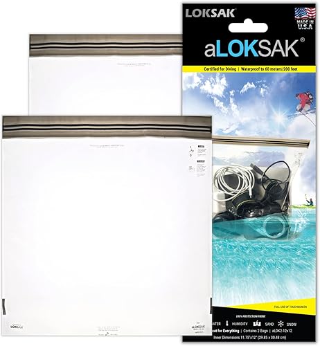 LOKSAK Bolsa a prueba de elementos 12" x 12" (paquete de 2)