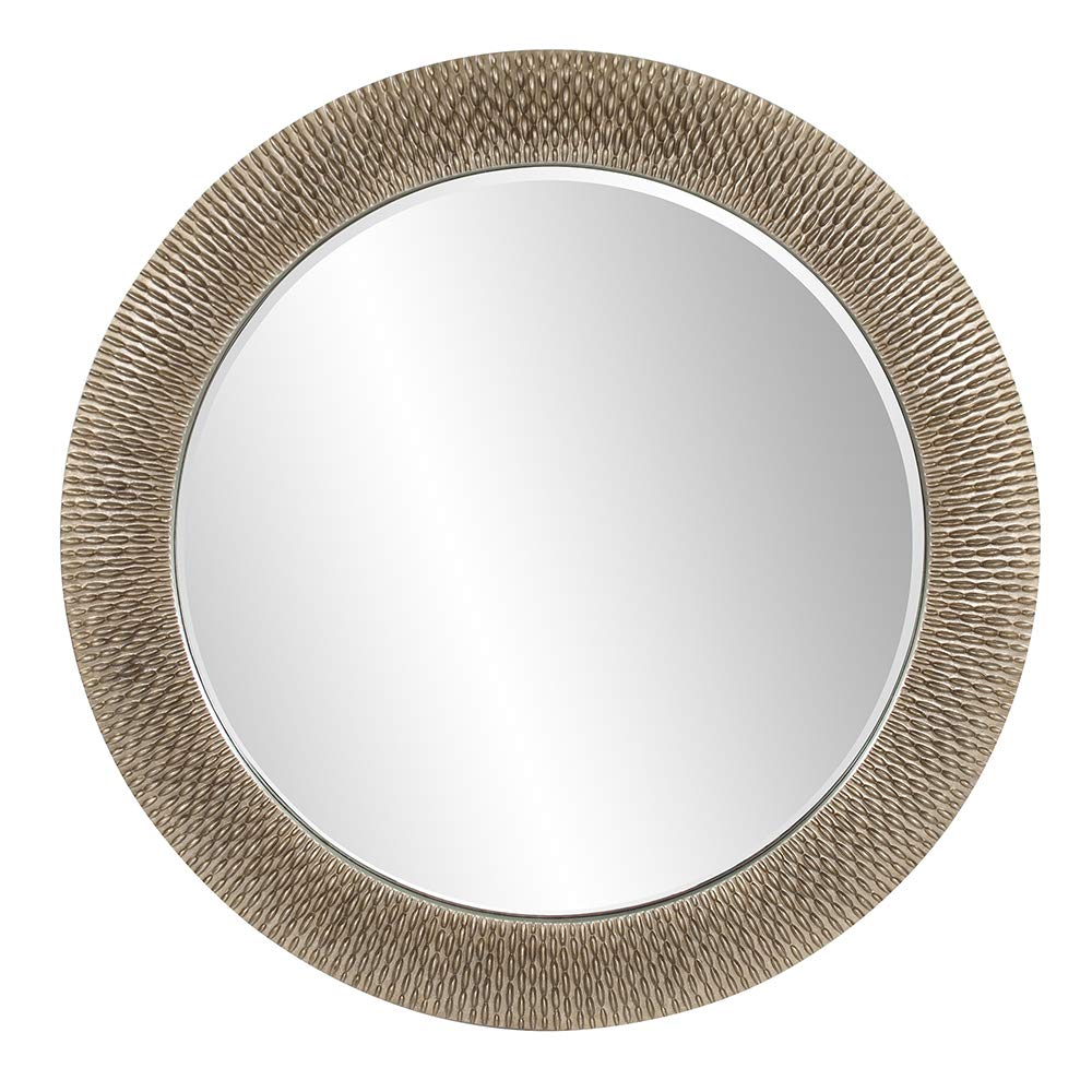 Howard Elliott Collection 21117 Bergman Round Mirror, Small, Silver 32 inch