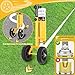 Striping Line Painting Wand, Parking lot Striping Machine, Industrial Dual- Wheeled Marking Paint Wand for Sports Fields Marking, Line Striper Machine Work with Inverted Striping Paint (T-Tip Nozzle)