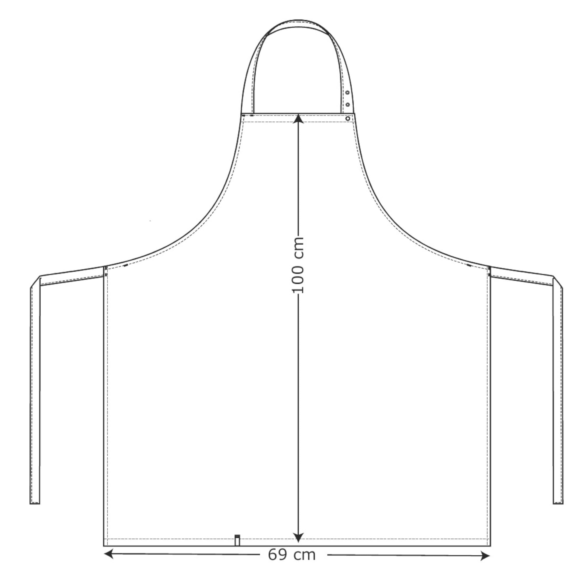 Grembiule unisex da cuoco con tracolla regolabile