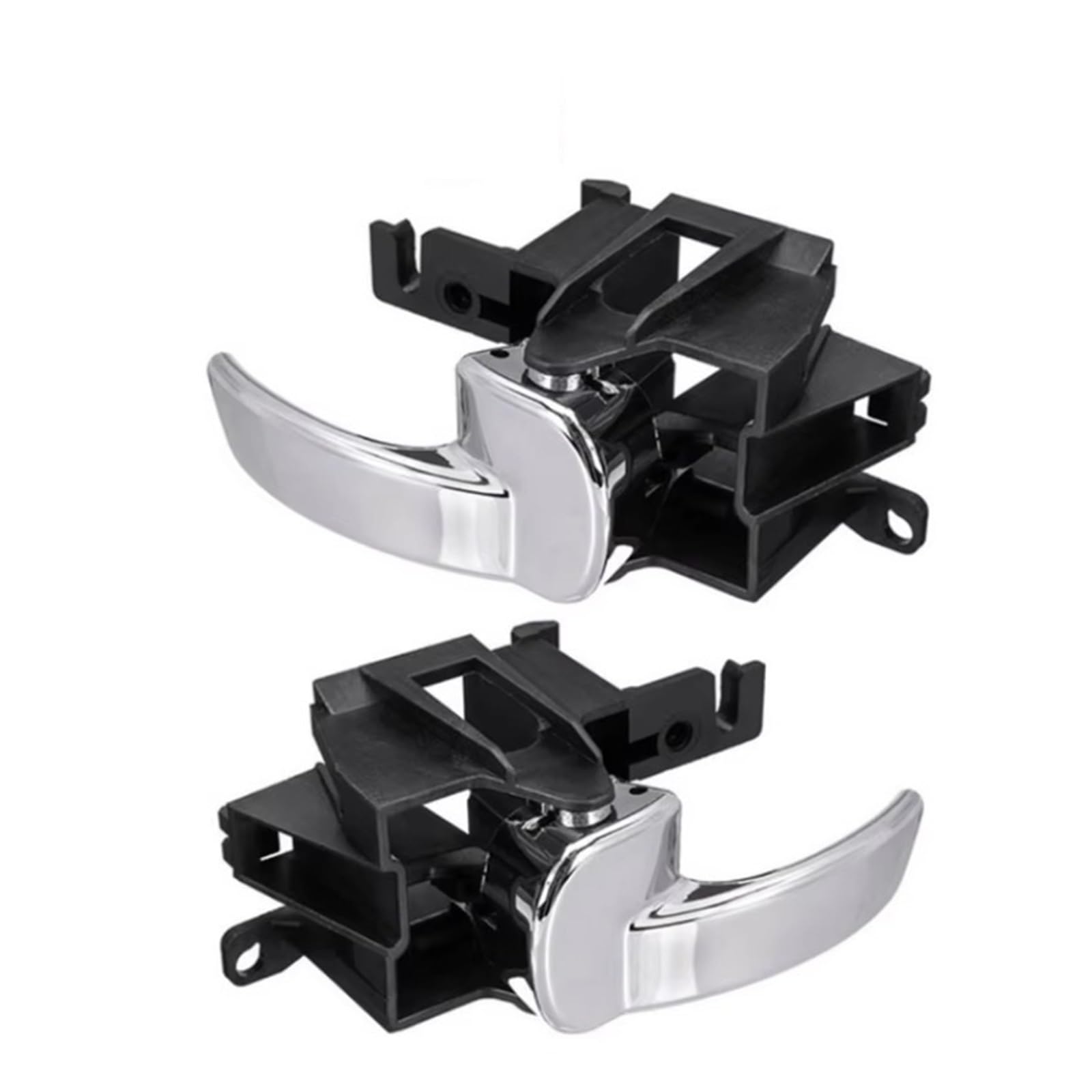 Hewpngs 1 Pair Front Left And Right Interior Car Door Handle Inner For Ni&Ssan Navara D40 20052013 Master Window Switch