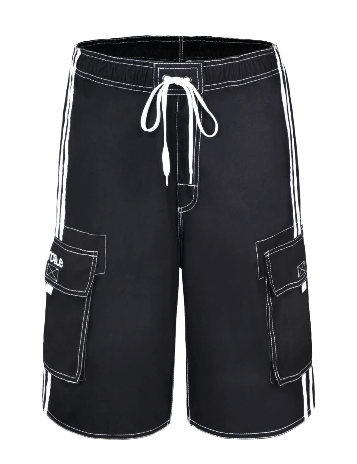Men's Beachwear Board Shorts Quick Dry with Mesh Lining Swim Trunks-image-47