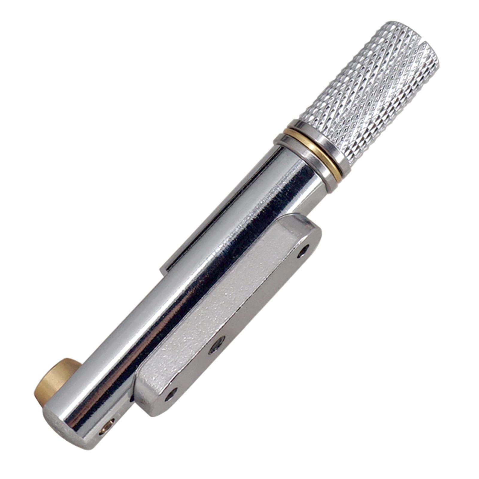 Deevoka Metal Headless Guitar Bridge with Nut and Wrench for Guitar Musical Instrument Parts, Argent