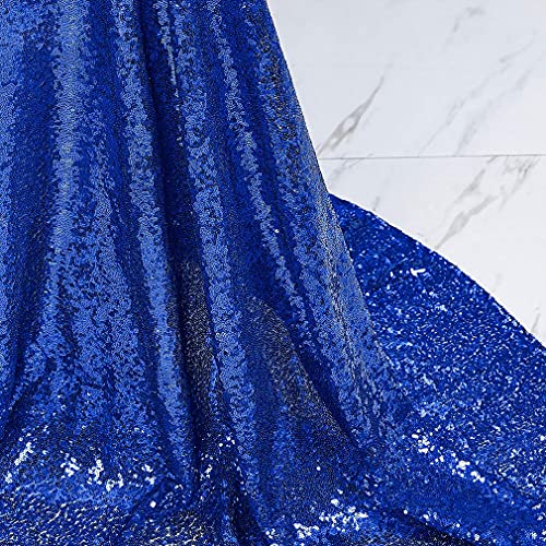 Hahuho 50x50 inch Square Sequin Tablecloth Royal Blue, Glitter Tablecloth for Bridal Shower Decorations, Birthday, Wedding, Dessert, Banquet（50x50 Inch, Royal Blue） by Hahuho - Used condition - Image 8