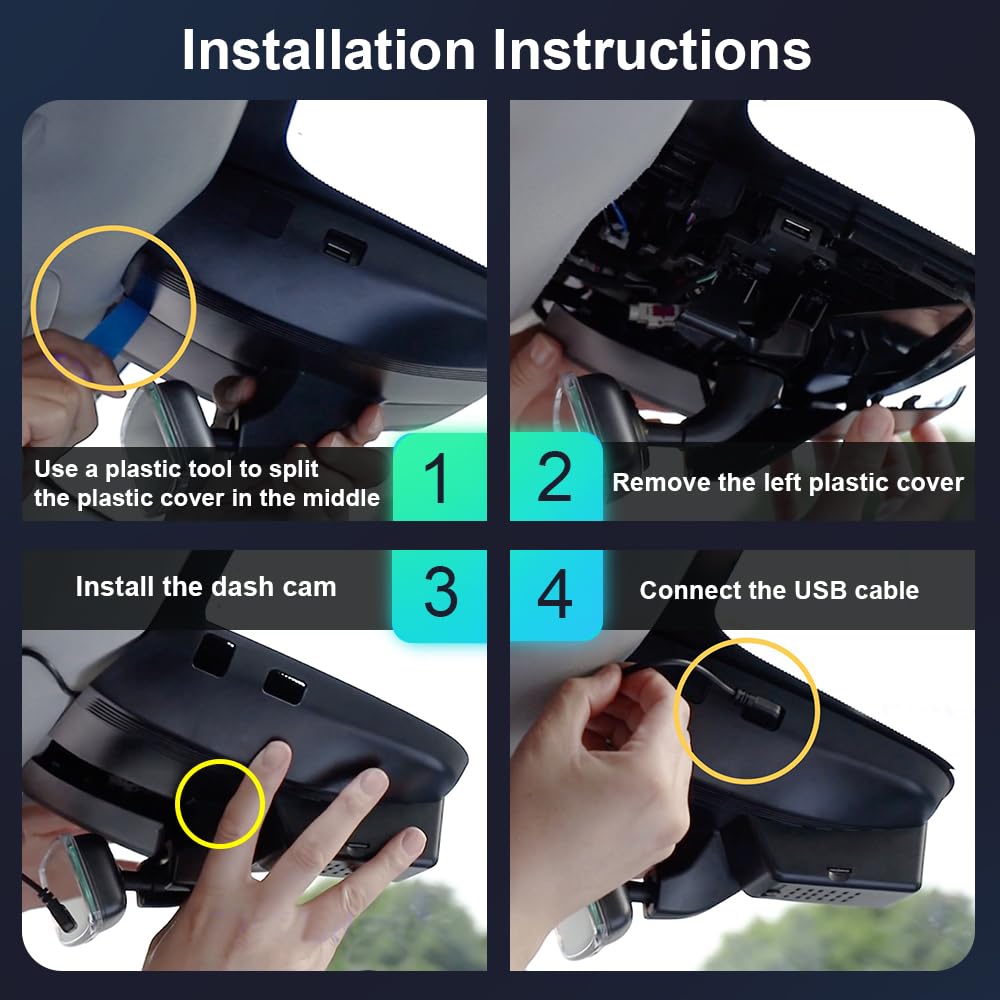 Dashcam Fitcamx 4K Pour XPeng G6 2023-2025 - Caméra Voiture OEM Intégrée, WiFi, G-Sensor, Carte 64 Go