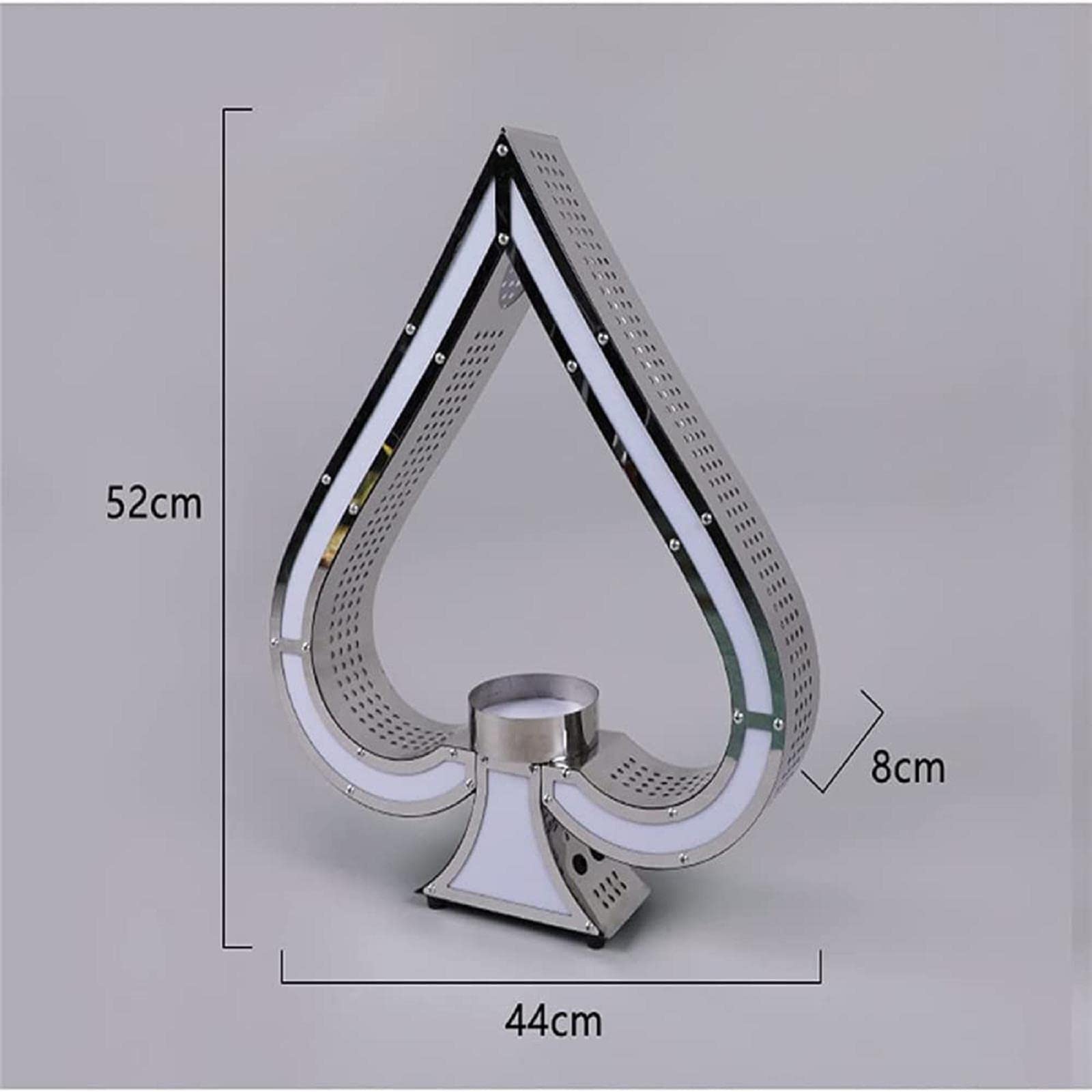Espositore per bottiglie di champagne con luci a LED, con stelle filanti, perfetto per bar, hotel e discoteche, per feste private, elegante espositore per bottiglie di liquori, splendida decorazione a