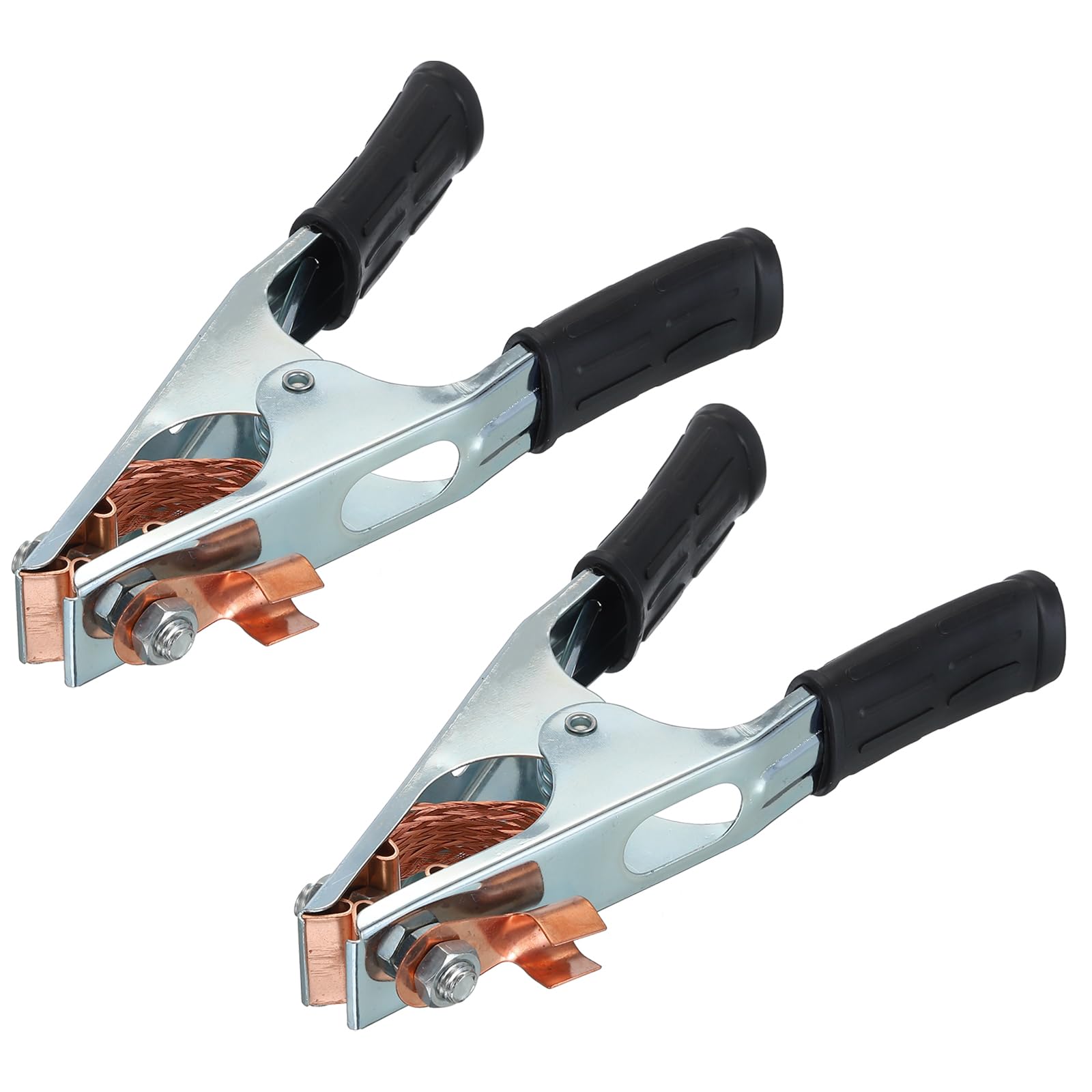 MECCANIXITY 300A Welding Ground Clamp, Iron A-Shape Welding Machine Grounding Clamp Earth Ground Cable Wire Grip Clip for Welding Machine2 Pack of