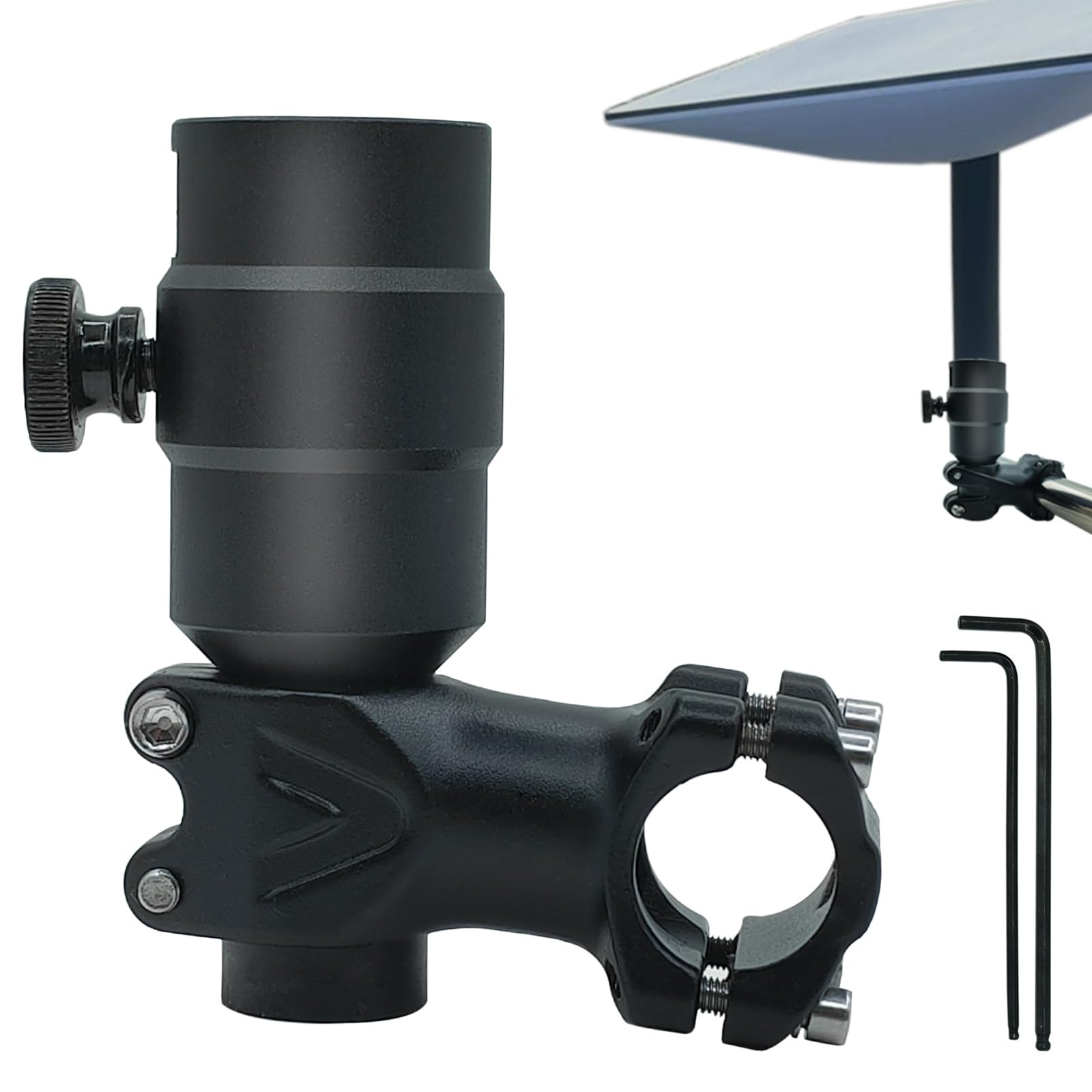 Starlink RV Mount with Pipe Adapter for Ladder, Aluminum Alloy Starlink Pipe Mounts for Gen 2, Range 0.8 inches to 1.1 inches Pole, Starlink Pole