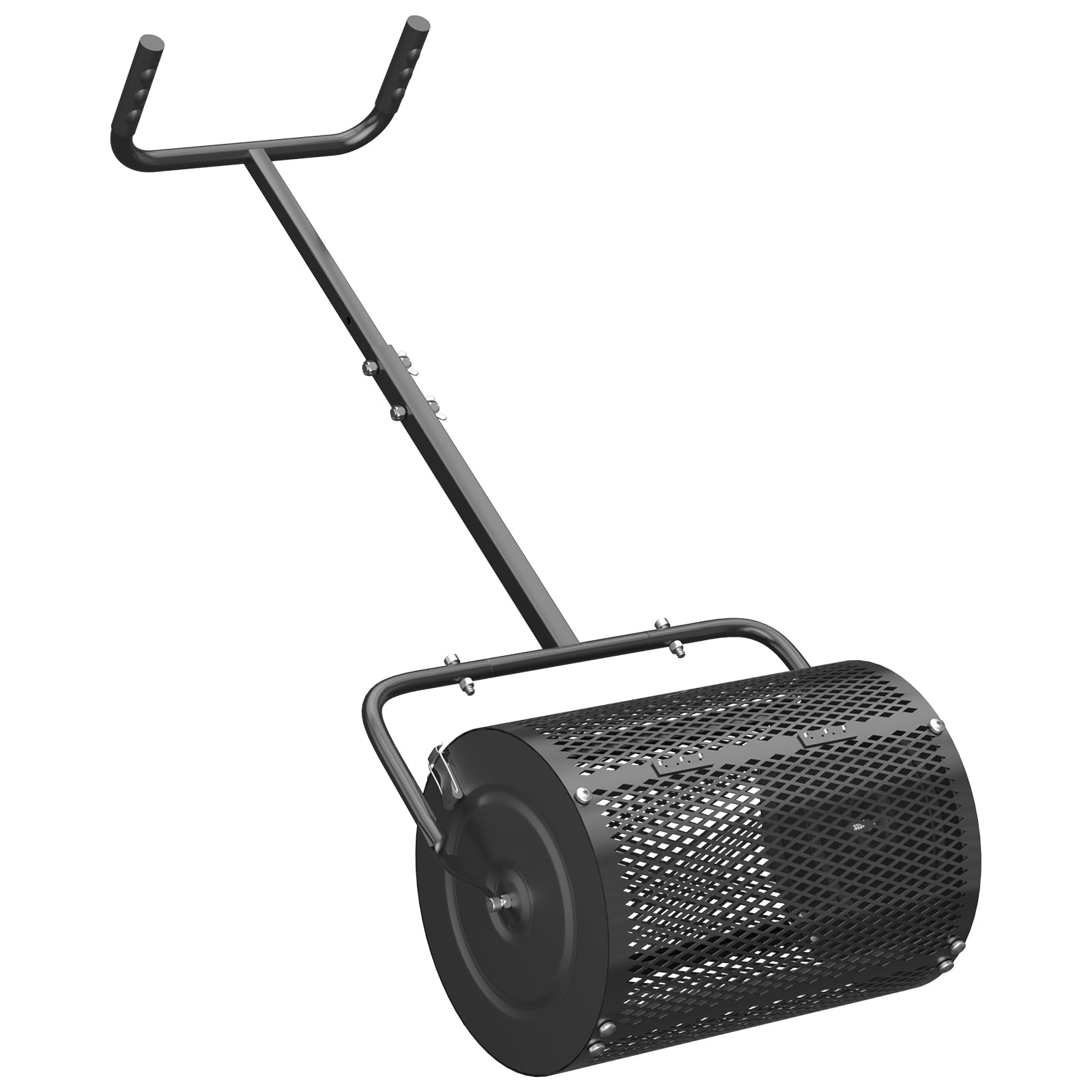 Peat Moss Spreader for Lawn, 43 Inch Compost Spreader for Lawn with Upgrade U Shaped Handle, Heavy Duty Metal Mesh Compost Spreader