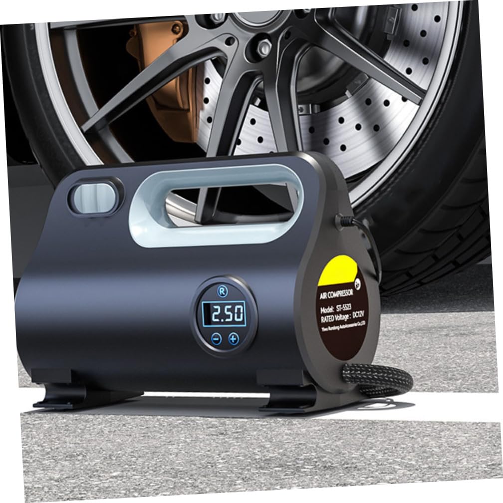 GLEAVI Gonfleur de Pneus Portable 120 W Dc12 V en Abs pour Voiture