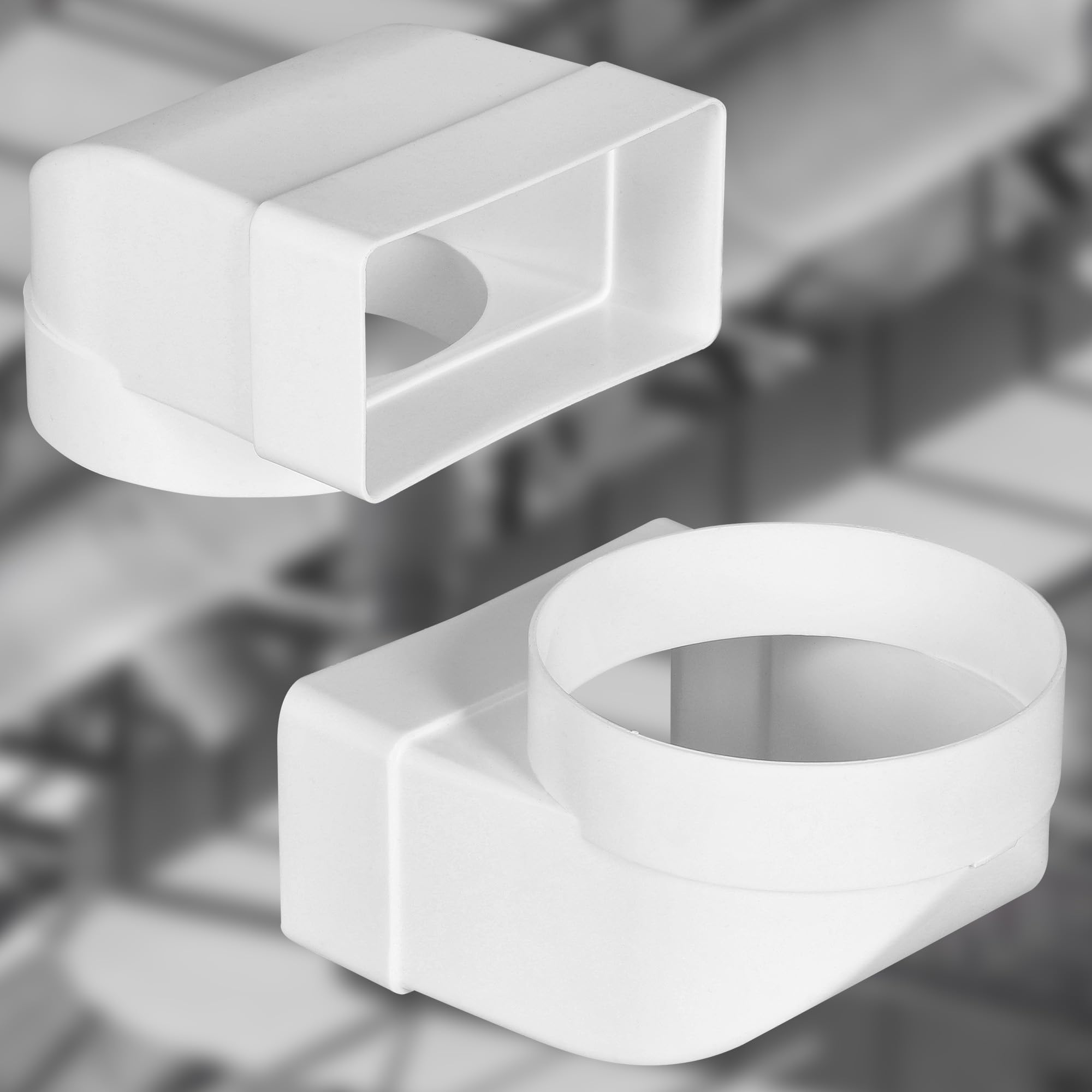 Raccordo A Gomito 90° Per Tubi Ventilazione Ø100 Mm | Plastica Bianca | KOTARBAU - Foto 8