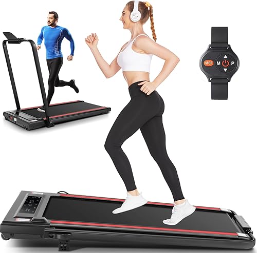ANCHEER Cintas de correr con inclinación, caminadora para debajo del escritorio, caminadora plegable 2s, cinta de correr máxima de 300 libras, disponible en Yaxa Venezuela