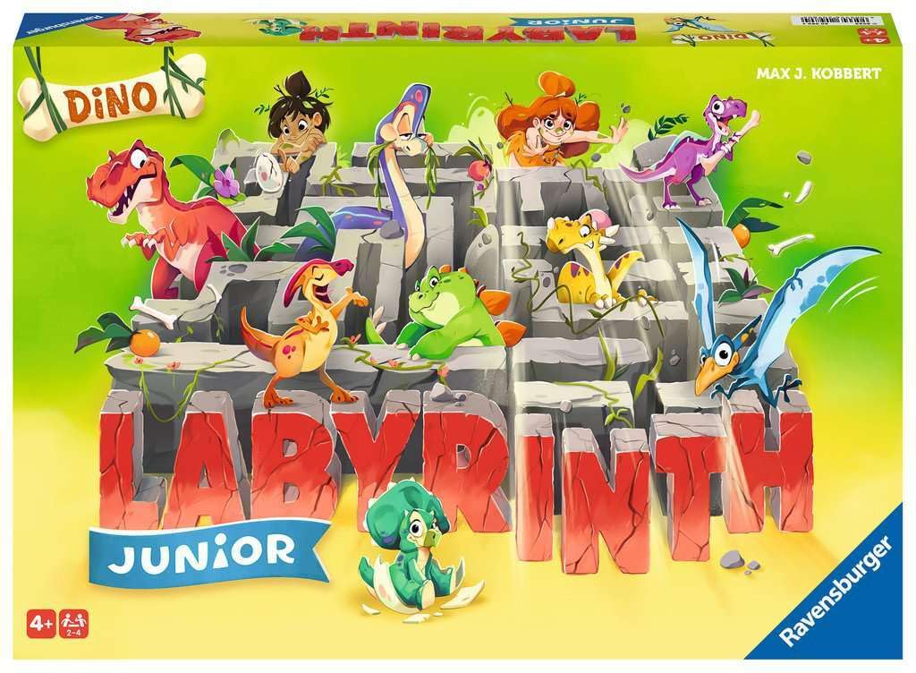 Ravensburger® 20980 - Dino Junior Labyrinth - Familienklassiker für die Kleinen, Spiel für Kinder ab 4 Jahren - Gesellschaftspiel geeignet für 2-4 Spieler, Junior-Ausgabe mit Dinosaurier-Thema-image-41