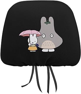 車用ネックパッドカバー 2枚セット ミッフィー ヘッドレストカバー カーシートヘッドレストカバー 車用首クッションカバー カーシート首枕カバー 通気 自動車 取付簡単 汎用 旅行 カー用品