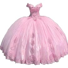 Off Shoulder Quinceanera Dresses Ball Gown Lace Appliques Tulle Long Prom Dress Sweet 15 16