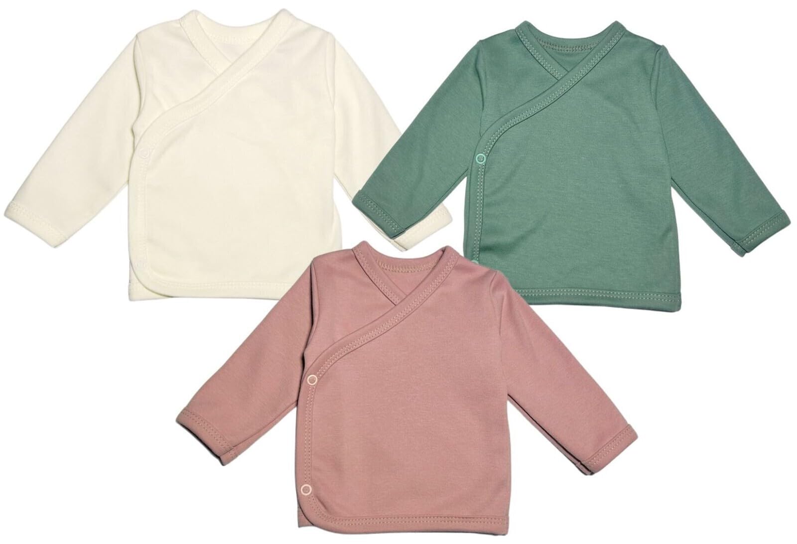 Baby Mädchen Wickelshirts Baumwolle Flügelhemden Wickelhemd - 1
