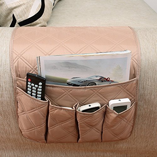 image for Holiberty Waterproof Sofa Couch Chair Armrest Organizer Sofa Arm Caddy