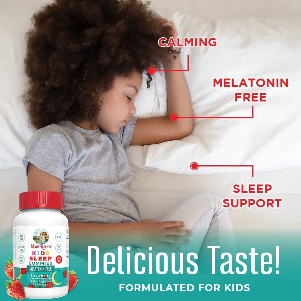 Amazon.com: MaryRuth's Kids Sleep Gummies | Sugar Free | NO Melatonin  Gummies with L Theanine, Lemon Balm, Chamomile, Vitamin B6 | Relaxation &  Sleep Support for Kids 2+ | Vegan | Non-GMO |
