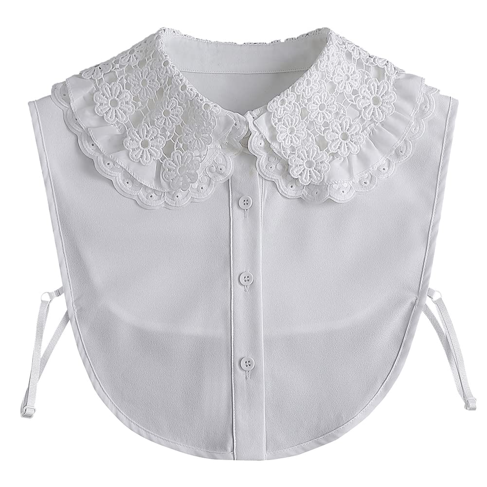 EVGVAT False Collar Half Shirts Blouse Dickey Collar Detachable Faux Fake Collar for Women & Girls
