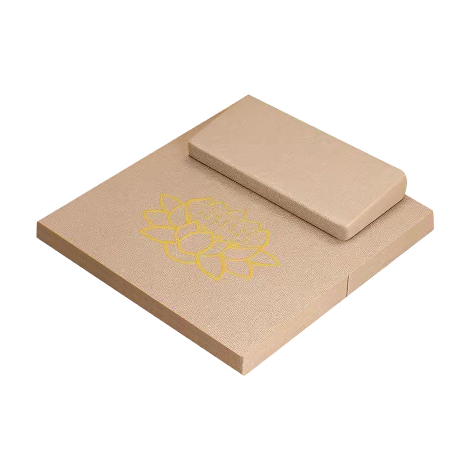 Tapis de Méditation Multifonctionnel et Antidérapant avec Coussin de pour Les Positions Assise et à Genoux