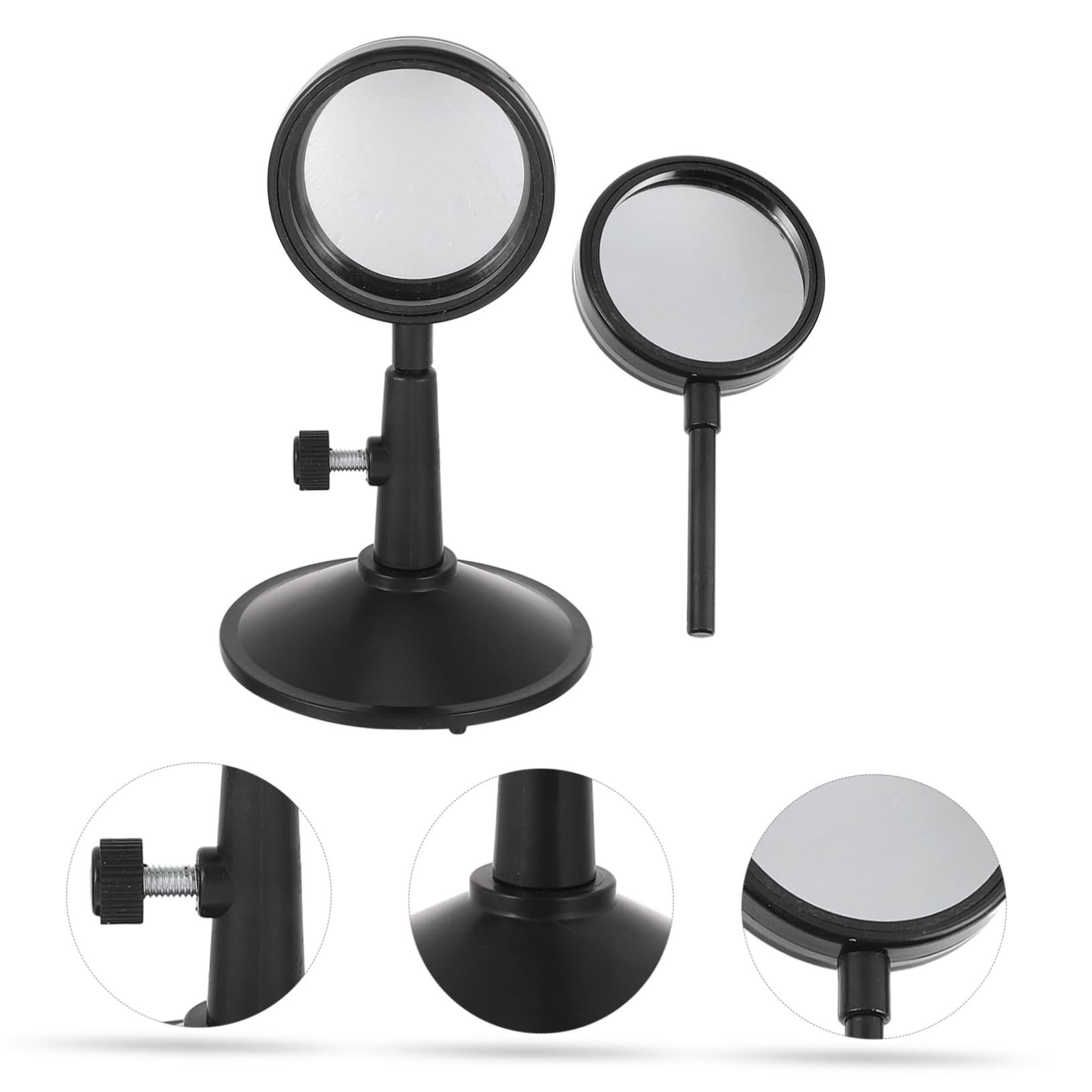 VILLFUL 1 Set Teaching Physical Convex Lens Plastic Physical Teaching Concave Lens Physics Teaching Convex Mirror Handheld Optical Concave Lens