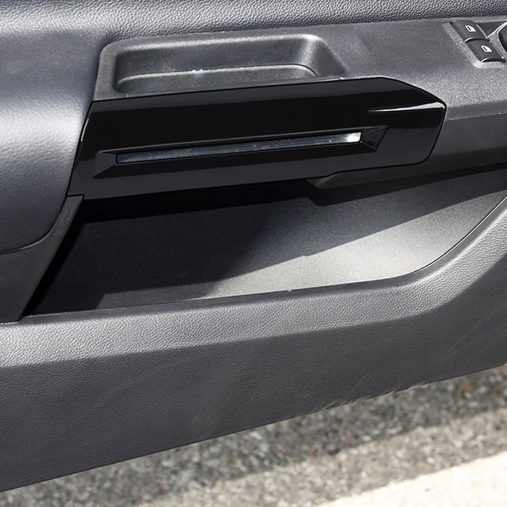 Inner Door Handle Cover Trim Bezel Compatible with Ford Mustang 2015 2016 2017 2018 2019 2020 2021 2022 2023 2024 Interior Accessories Sticker, Black
