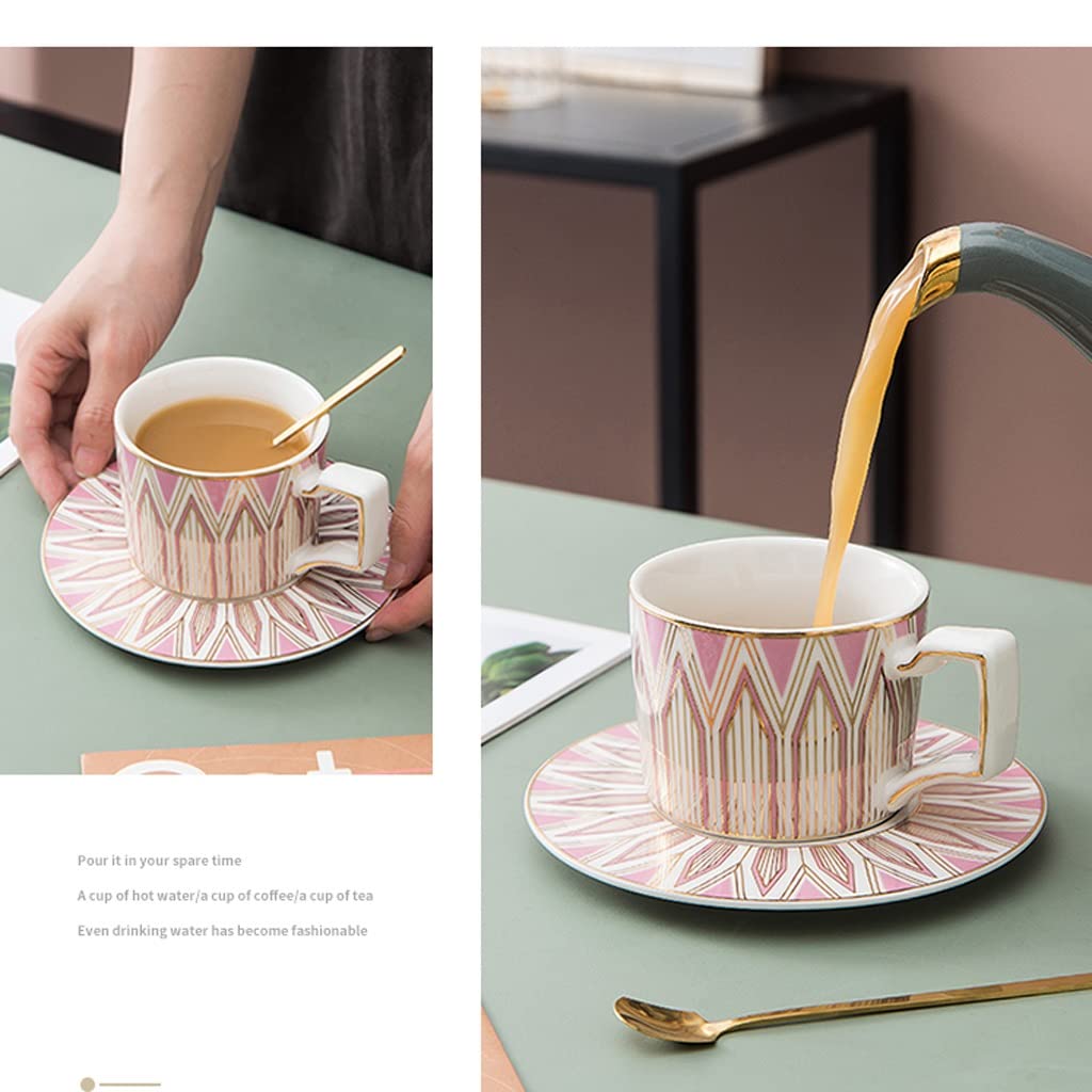 kubek do kawy kubki ceramiczny kubek do kawy i spodek europejski lekki luksusowy domowy zestaw filiżanek do kawy popołudniowa filiżanka do herbaty zestaw do herbaty kubek do picia