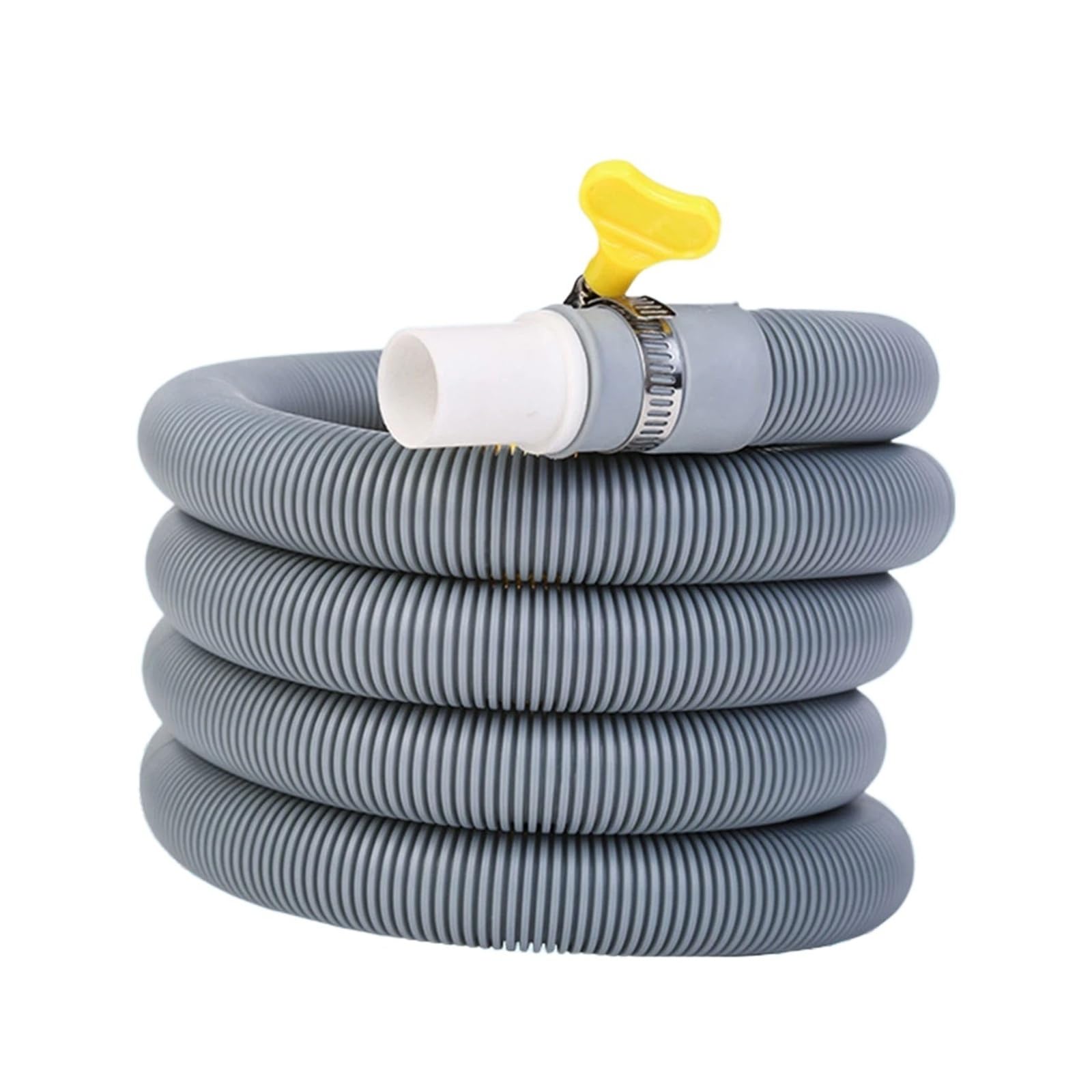 Ablaufschlauch, 2 M, Universeller Waschmaschinenablauf, Trockner-Ablaufschlauch For Waschmaschine, Spülmaschine(Gray-1PC)