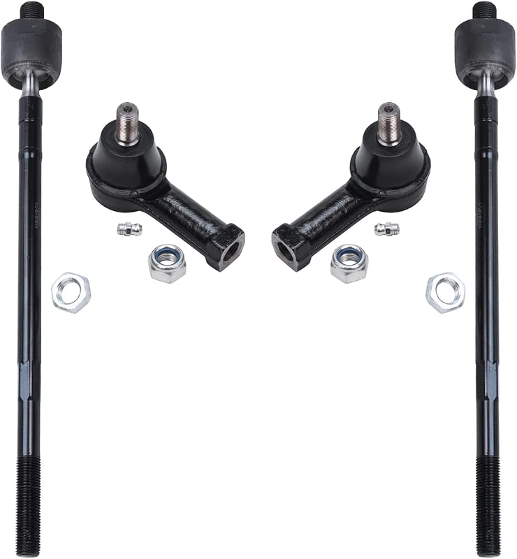 Kit de terminais de direção dianteiros Detroit Axle para Hyundai Santa Fe 2001–2006 – 4 peças