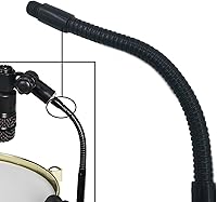 Vista 4 de Abrazadera de micrófono para borde de tambor, accesorio de montaje de micrófono de percusión para batería, aro de bombo, soporte de clip