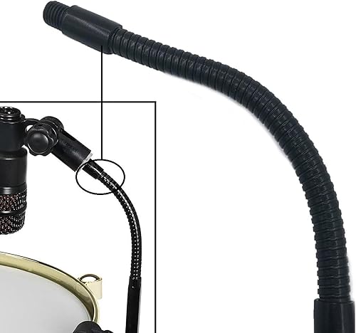 Miniatura 4 de Abrazadera de micrófono para borde de tambor, accesorio de montaje de micrófono de percusión para batería, aro de bombo, soporte de clip de