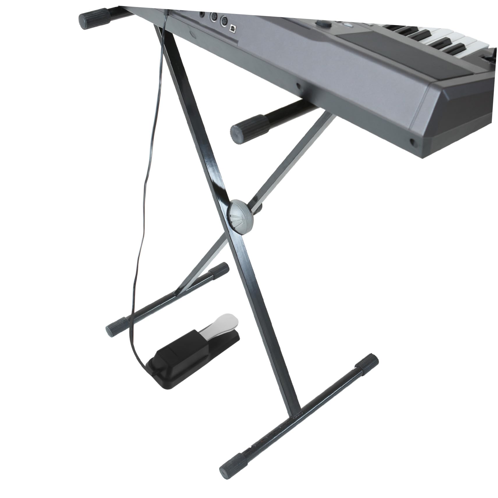 Mipcase Pedale Sustain per Tastiera Elettronica Pedale Antiscivolo Struttura Stabile Compatibile con Pianoforti Digitali e Tastiere Midi Peso Adeguato per Uso Pratico e Sicuro