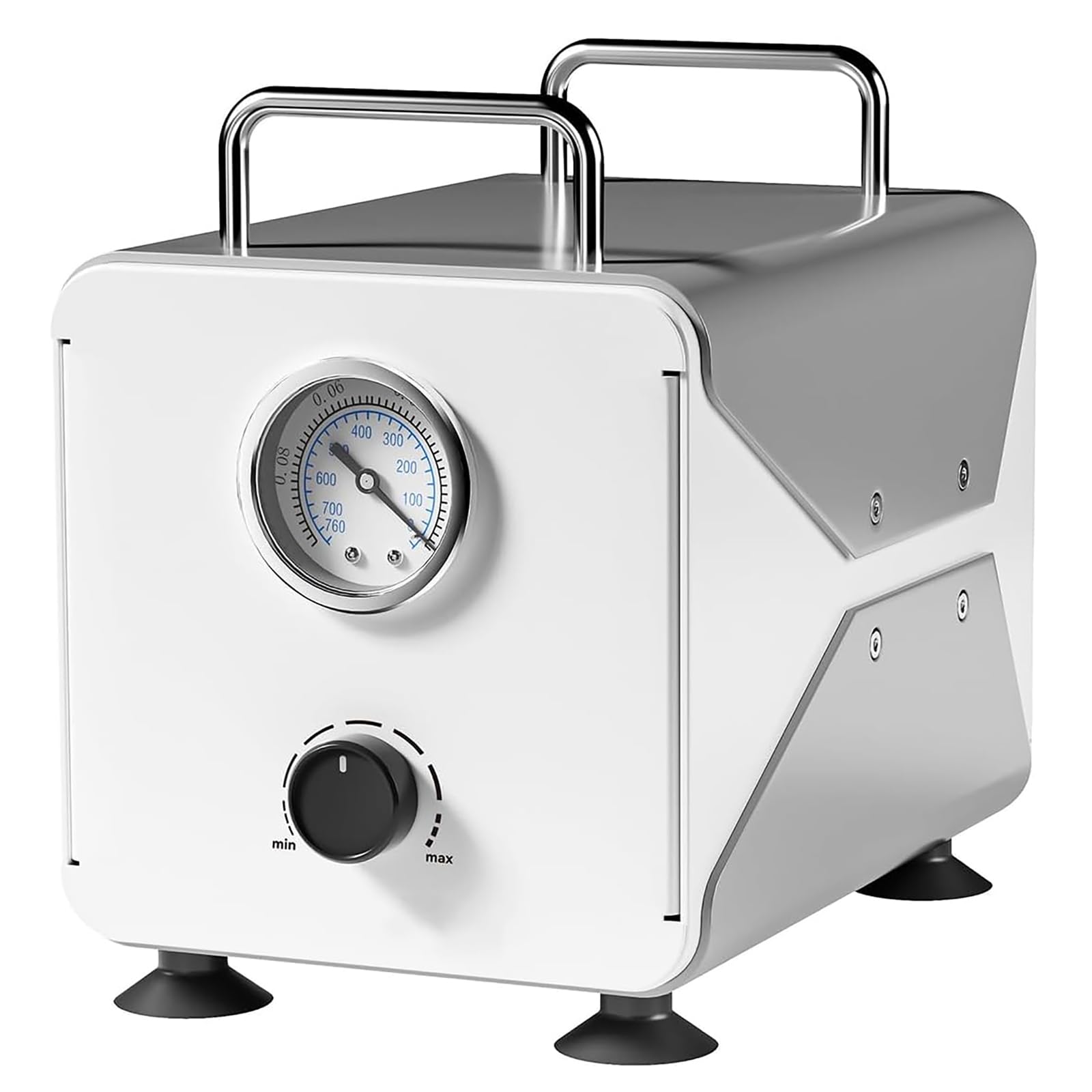 XNZJHPP Oil- Diaphragm Vacuum Pump for Labs - Single Negative Pressure, Variable Flow Control, Pressure Gauge for Accurate Measurement, Ideals for Laboratory Applications (15L)